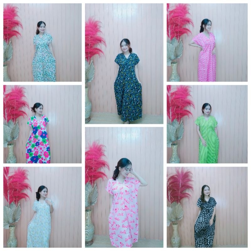 Daster wanita kekinian, Daster model kaftan panjang, Dress kaftan Sematakaki