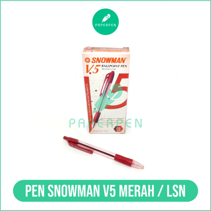 

1 Lusin Bulpoin Snowman V5 Merah