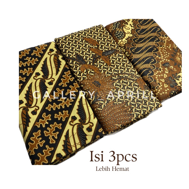 Paket Hemat 3pcs Kain Batik Halus ATS / Kain Batu / Kain Panjang / Kain Melahirkan / Batik / Batik P