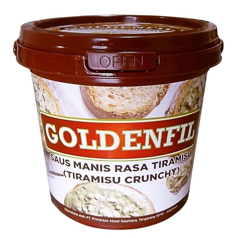 

goldenfil tiramisu crunchy 1kg selai rasa tiramisu