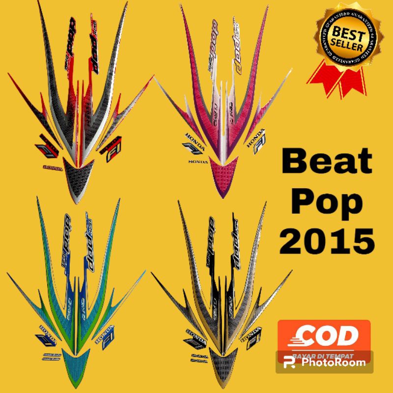 striping honda beat pop 2015, lis body motor beat pop 2015