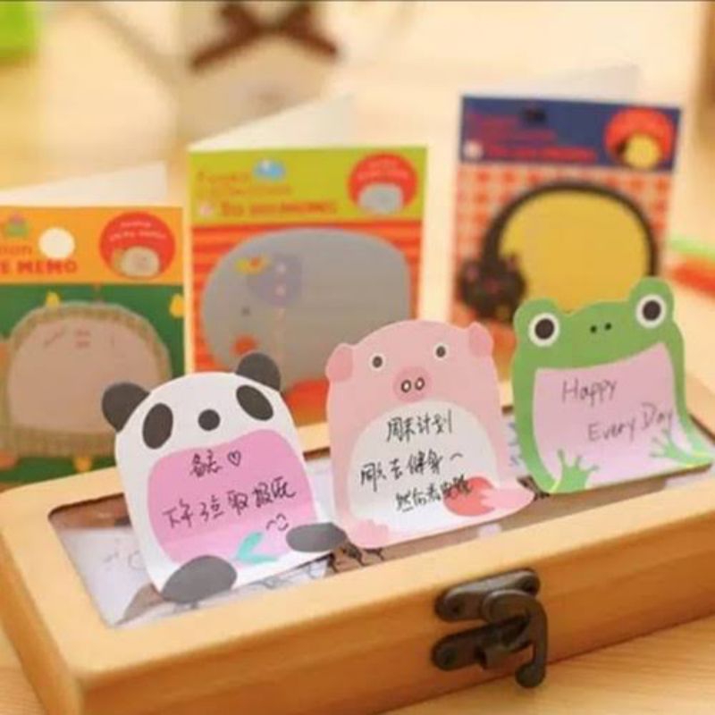 

STICKY NOTES CATATAN MINI LUCU KARAKTER HEWAN ANIMAL GEMAS