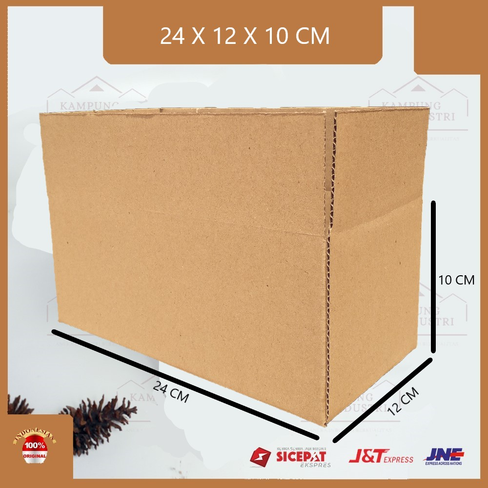 

KARDUS POLOS PACKING TEBAL SINGGLE WALL UKURAN P24xL12xT10