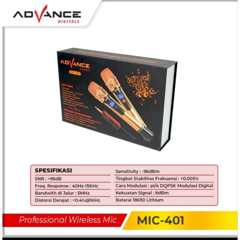 Mic Wireless ADVANCE ,MIC - 401