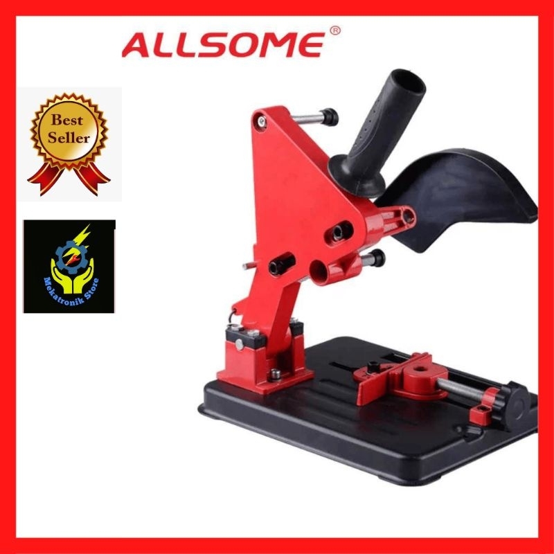 ALLSOME Dudukan Pemegang Mesin Gerinda Tangan Pemotong Kayu Logam Stand Bracket Holder Support - TZ-