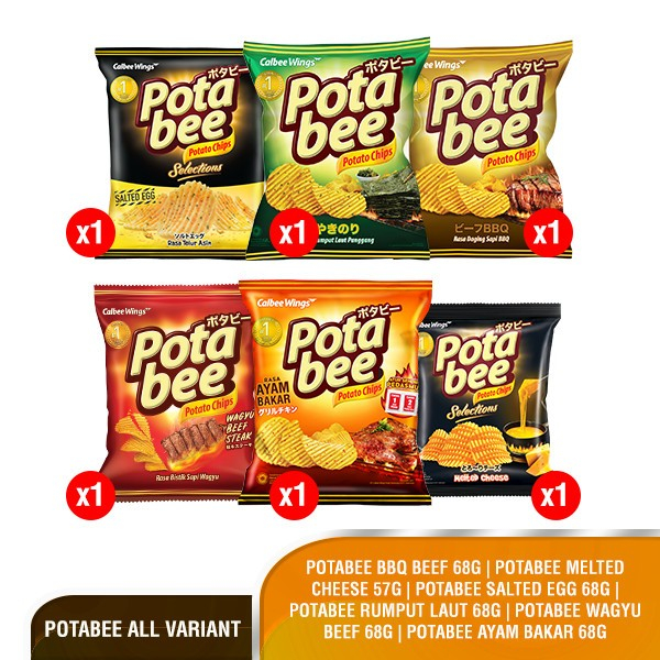 

Potabee Snack Potato Chip / Camilan Keripik Kentang All Variant 68 g