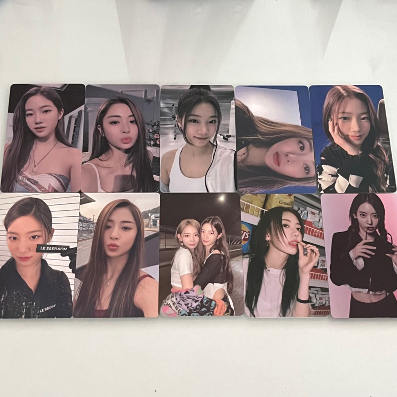 pc (photocard) le sserafim kazuha yunjin fearless blue chypre pws powerstation sw soundwave weverse 