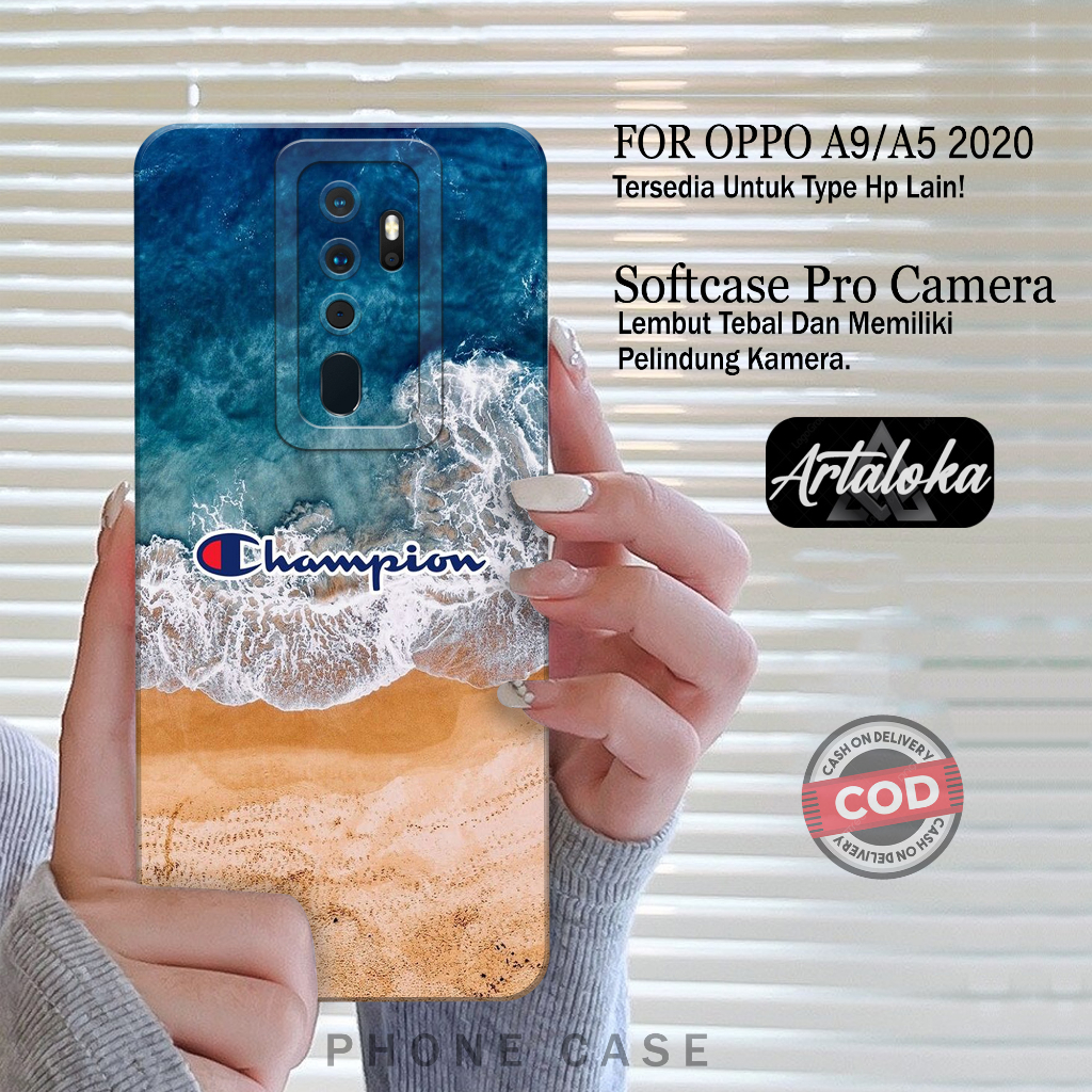 Case Hp Oppo A5/A9 2020 Terbaru Fashion Case Branded  Softcase Oppo A5/A9 2020 Silikon Premium Cover