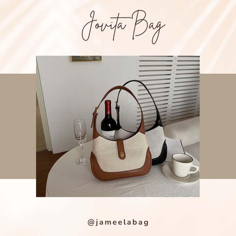 Jovita Bag Shoulder Bag Import Korean Bag Tas Vintage Tas Retro Premium