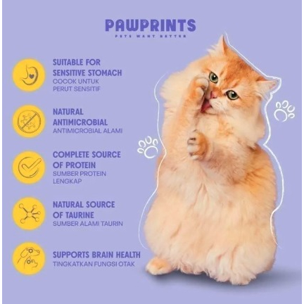 PAWPRINTS CATFOOD 400gr &amp; 1,5kg