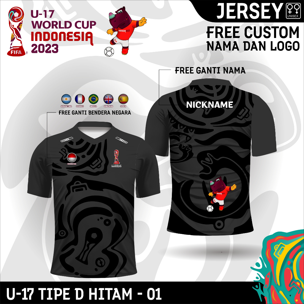 Jersey piala dunia u17 2023 kaos bola timnas indonesia u 17