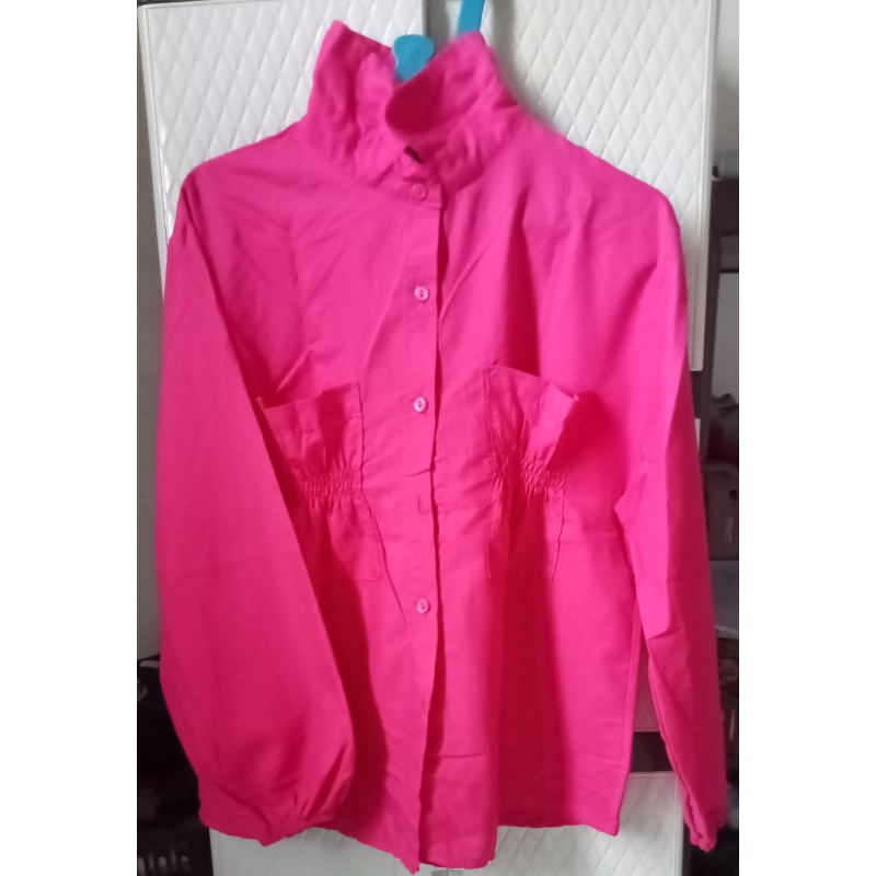 Kemeja wanita/Cantika Blouse / Cantika Top Bahan Katun Poly Fit L