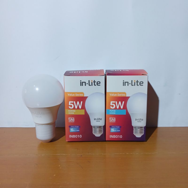 Lampu led bulb value INB010 inlite 5Watt