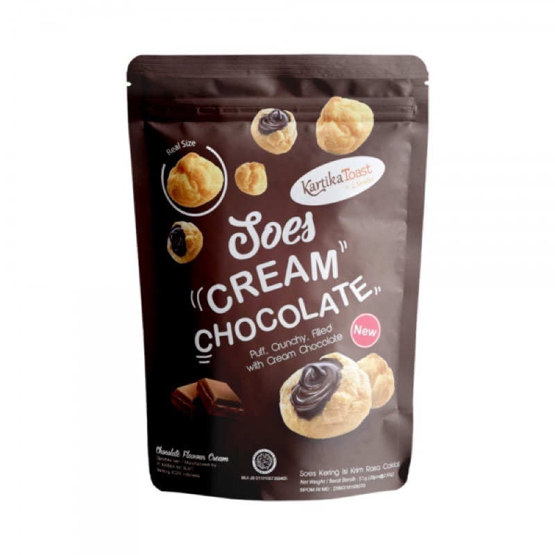 

kartika Toast Soes Cream Chocolate 102g 40pcs