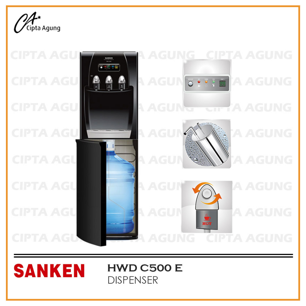 SANKEN DISPENSER GALON BAWAH HWD C500E / HWD C500 E