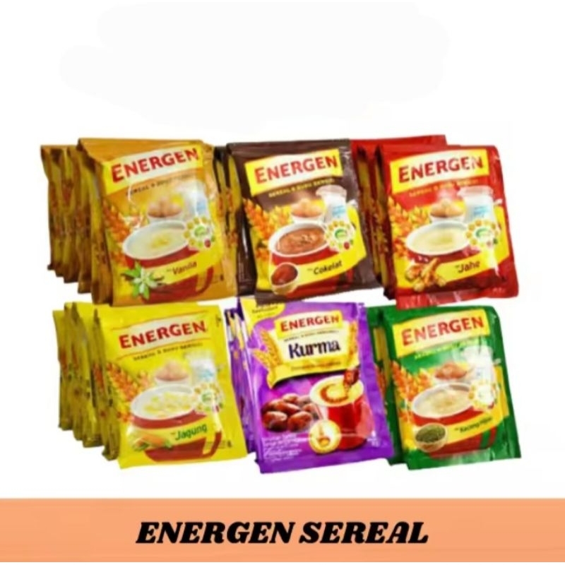 

[1pcs] Energen Sereal Susu Coklat Kurma Jahe Sachet | Minuman Bubuk Sereal