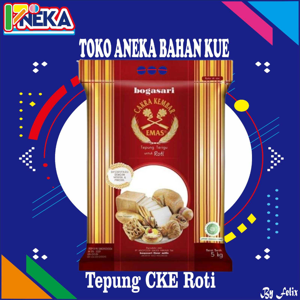 

Tepung Terigu Cakra Kembar Emas Untuk Roti 5Kg