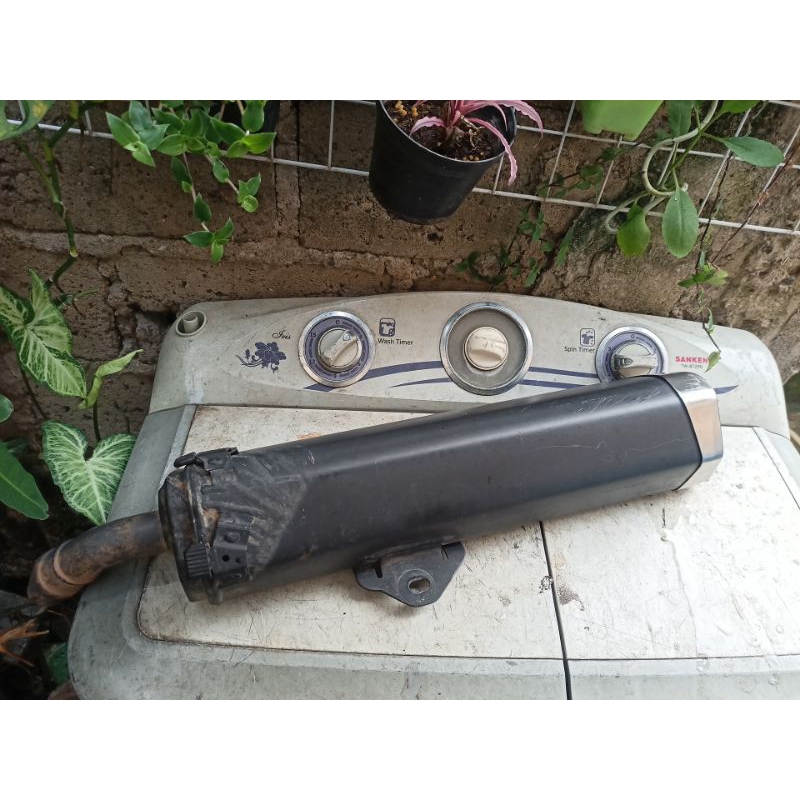 Slencer ninja 250 mono rr 250sl silencer knalpot original ori copotan standar kelengkapan seperi dif