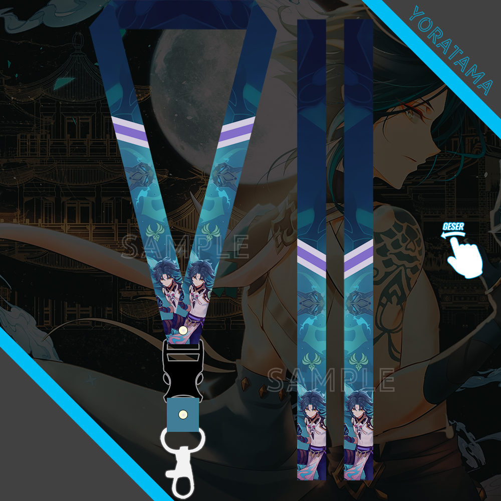 

Gantungan Tali Lanyard Xiao Genshin Impact, Gantungan Anime