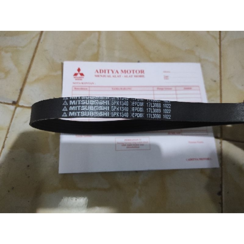 fan belt v-belt alternator pajero bensin 3000cc V6 6G72 1994-1998 5PK 1340