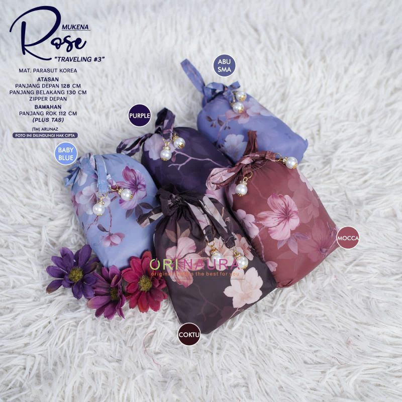 MUKENA ROSE | MUKENA TRAVELING | MUKENA BUNGA-BUNGA | MUKENA MOTIF | ORI BY NR GESER