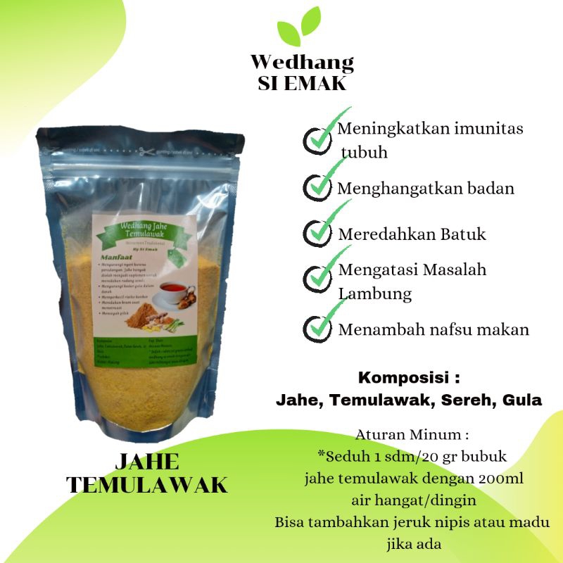 

Jahe Temulawak/Wedhang Jahe Temulawak/Jamu/Minuman Tradisional