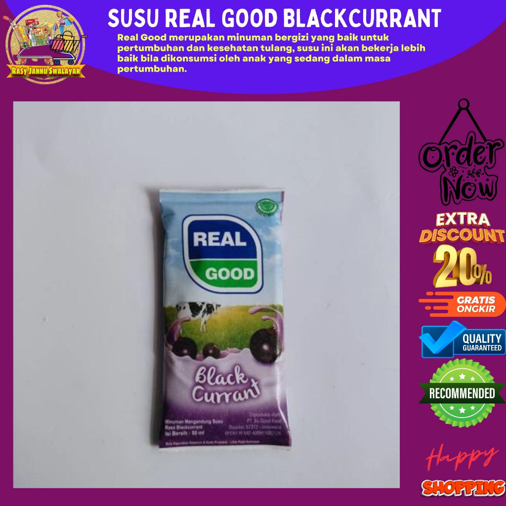 

REAL GOOD Susu Bantal Blackcurrant