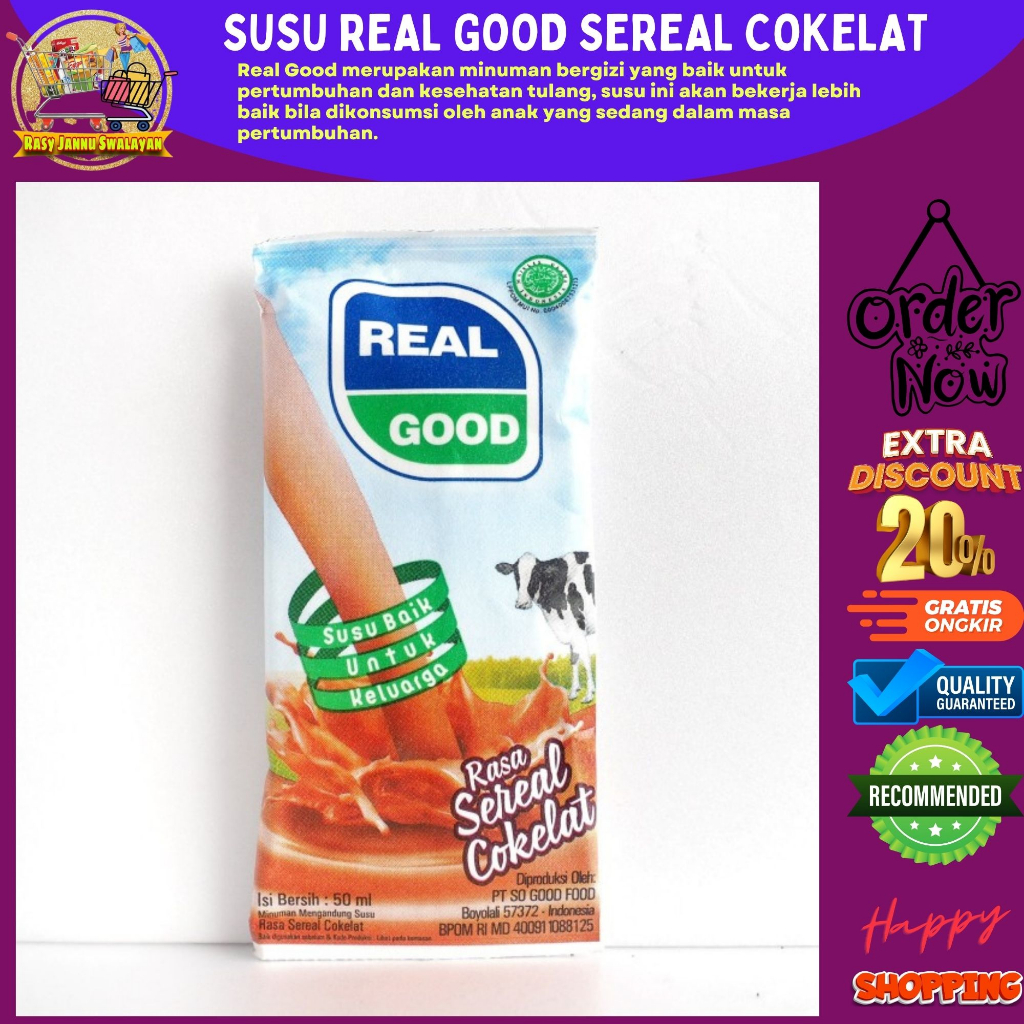 

REAL GOOD Susu Bantal Sereal Cokelat