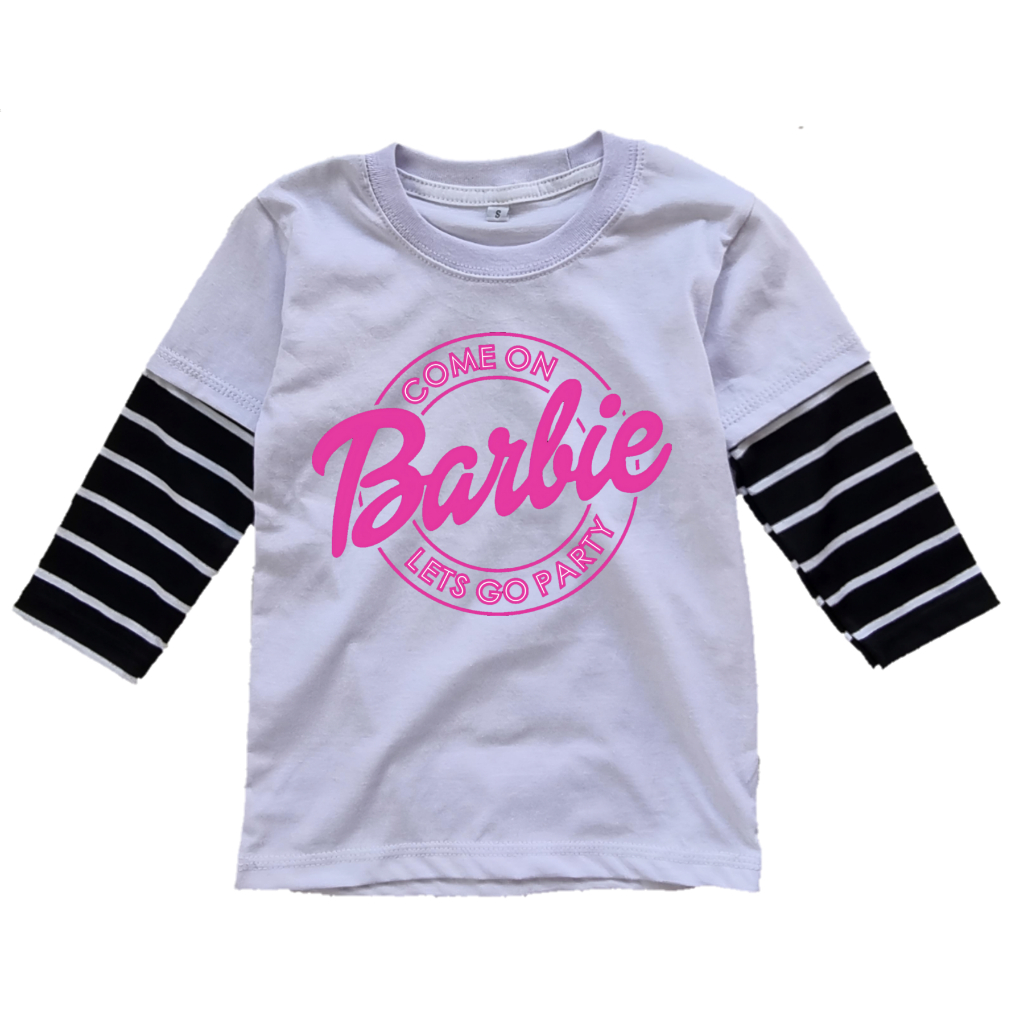 Kaos Distro Anak Perempuan Karakter Barbie