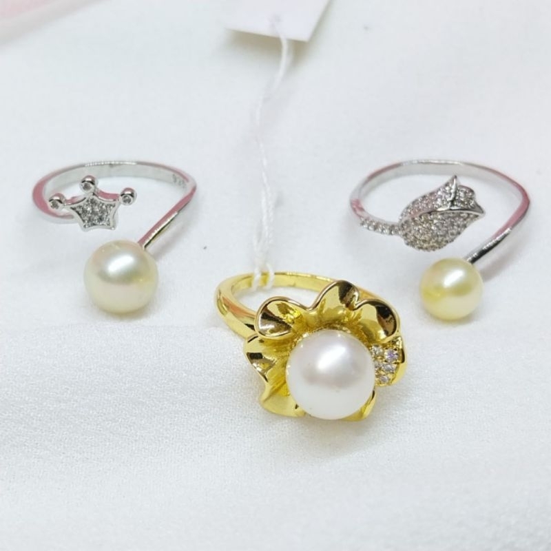 ANEKA CINCIN MUTIARA LOMBOK ASLI AIR LAUT - CINCIN MUTIARA LOMBOK AIR LAUT - MUTIARA LOMBOK - CINCIN