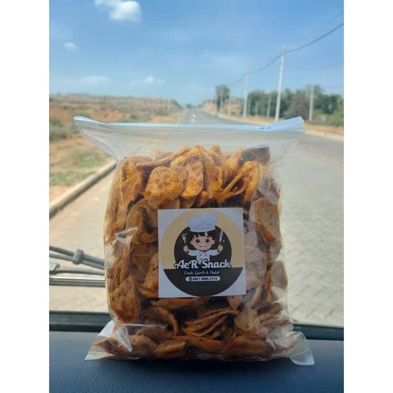 

Basreng pedas daun jeruk