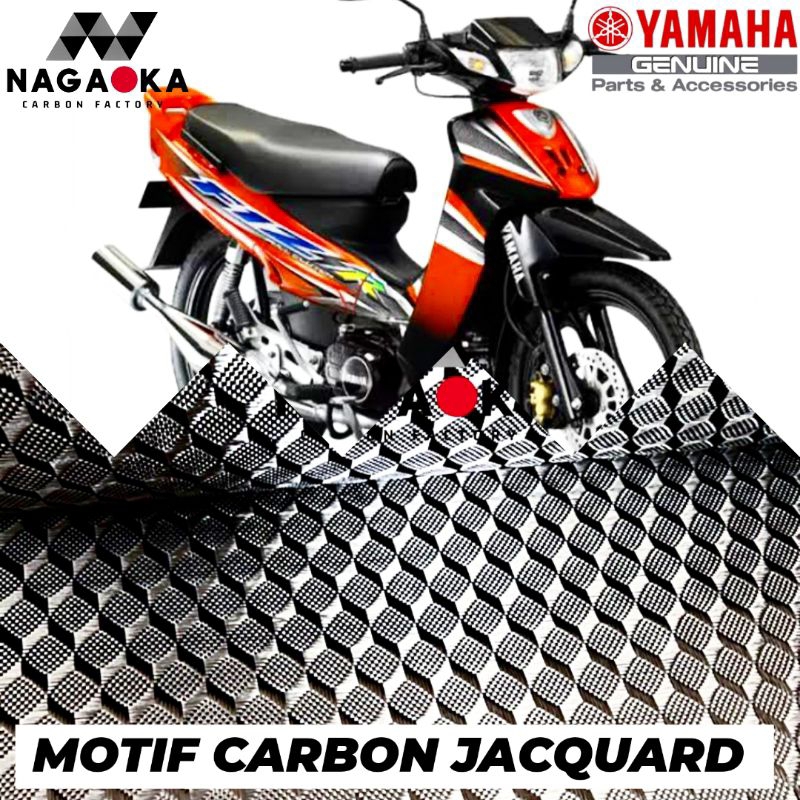 FIZ R MOTIF JACQUARD REAL CARBON KEVLAR BODY KASAR ORIGINAL YAMAHA SPION X1 BATOK KEPALA LEGSHIELD U