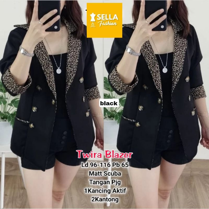 Twira Blazer Yuji Blazer Meser Top by sella