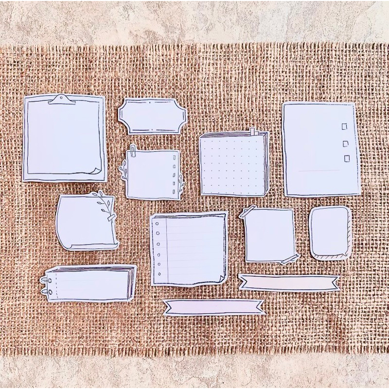 

Stiker Pack Journaling Stationary Cute Note Memo Pad | SUSHIMEE ID | SHUXXI STICKER