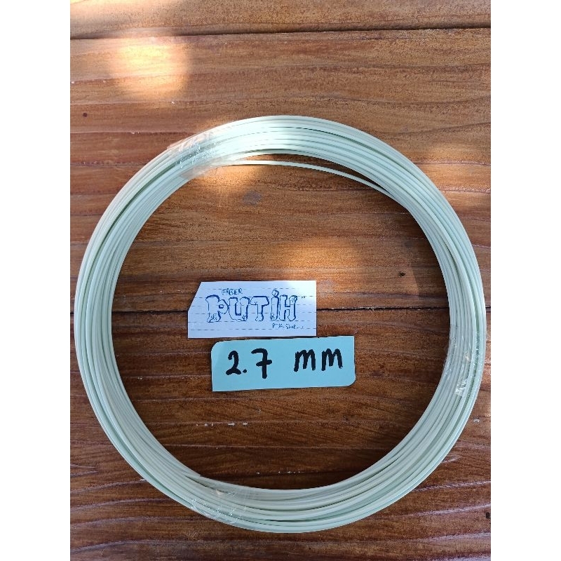 Jeruji fiber putih 2.7mm untuk sangkar, dondang merpati, layangan naga