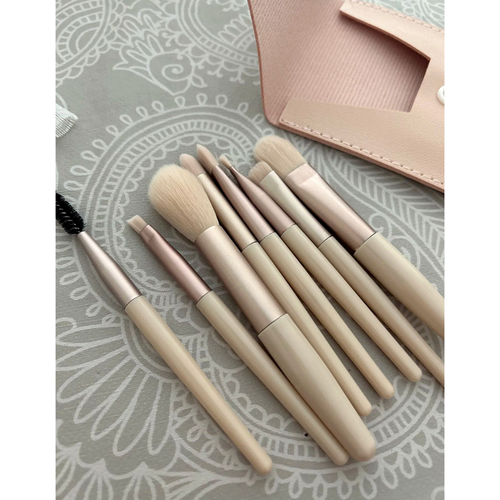 8 Pcs Mini Travel Portable Soft Makeup Brushes Set Eye Shadow Foundation Powder Eyelash Lip Conceale