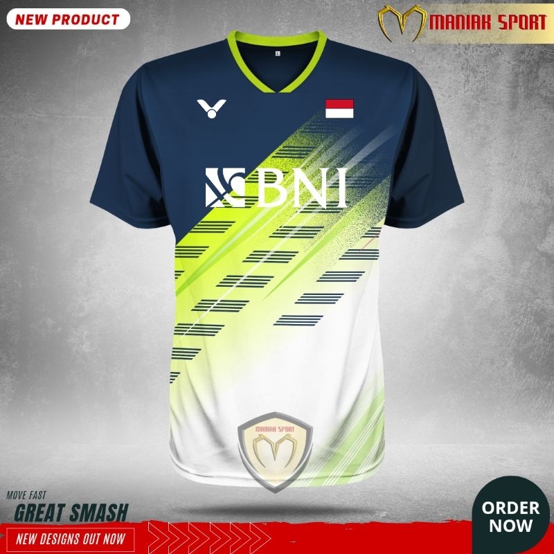 KBPMS- FREE SABLON NAMAKAOS BADMINTON BAJU BULUTANGKIS AGO JERSEY BADMINTON PRINTING PREMIUM