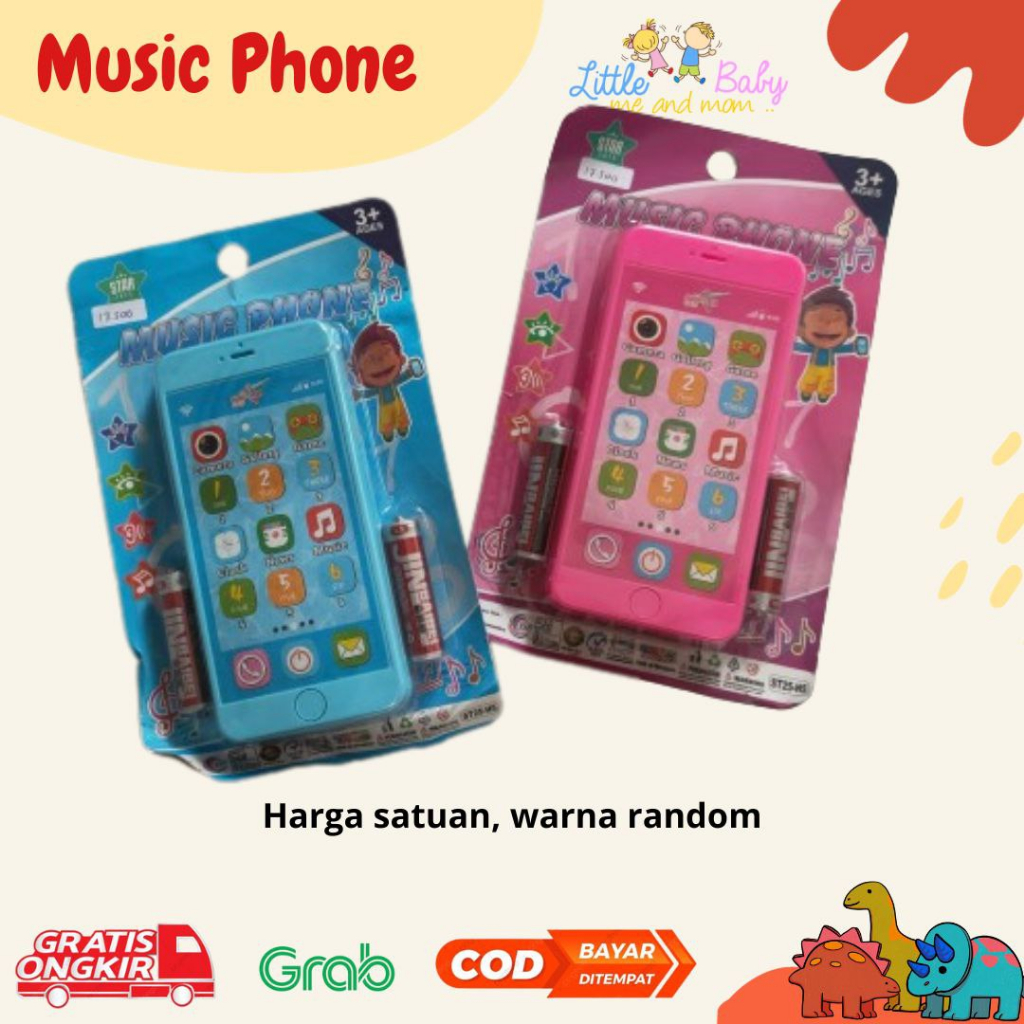 Mainan Hp Android Handphone Mainan Anak Layar Sentuh Music Phone