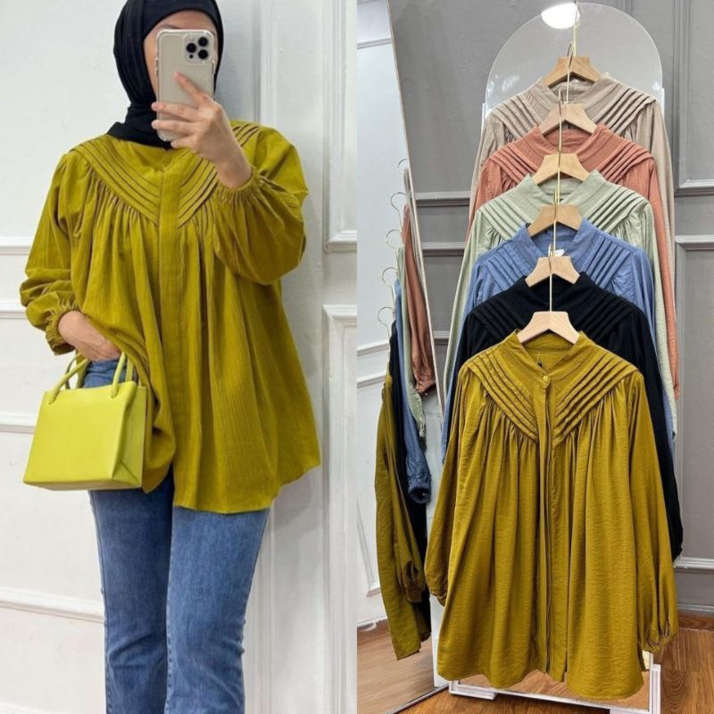 FARA BLOUSE CRINCLE AIRFLOW  REMPEL DADA