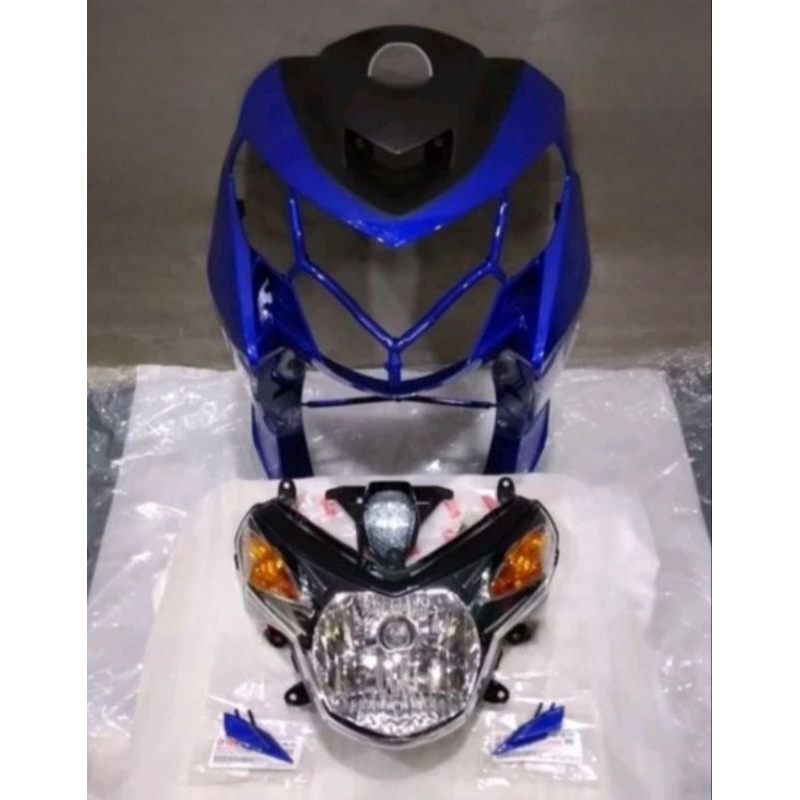 cover tameng depan Nouvo Z original Vietnam warna biru tameng vietkong