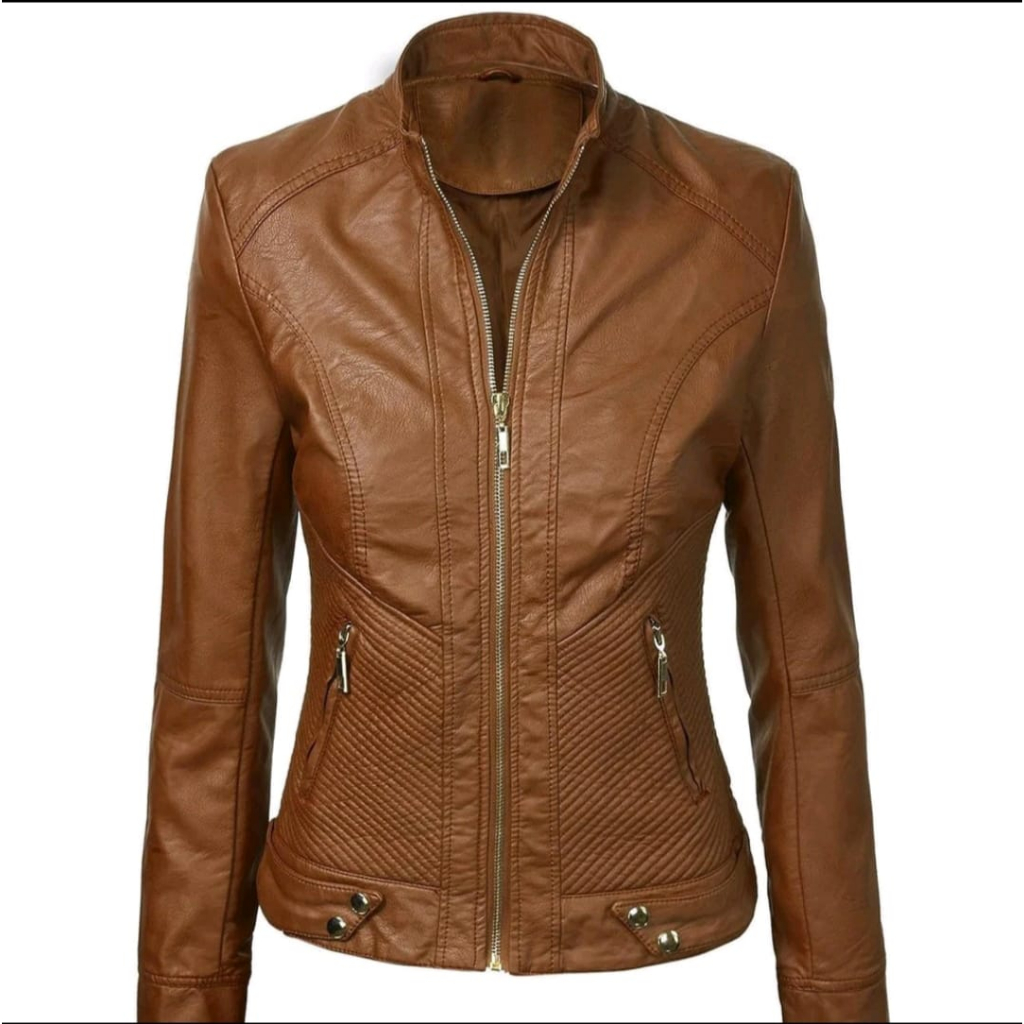 Jaket Kulit Asli Garut Original 100% Jacket Cewek Kekinian