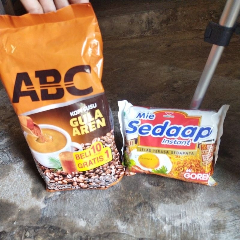 

kopi ABC gula aren dan mi sedap