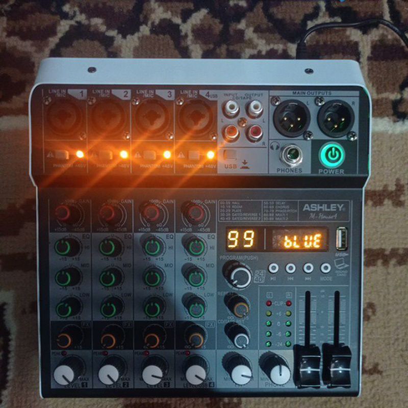 Mixer Ashley M House4 Original M-House4 Prepesional Audio Mixer