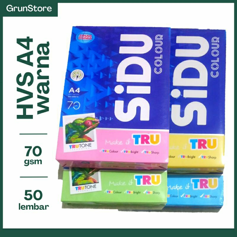 

Kertas HVS warna A4 70 gsm / hvs warna A4 70 gsm
