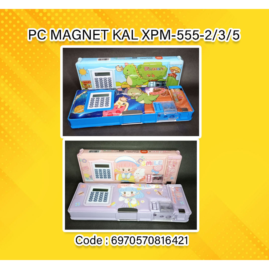 

Pensil Case/ Kotak Pensil MAGNET KAL XPM-555-2/3/5