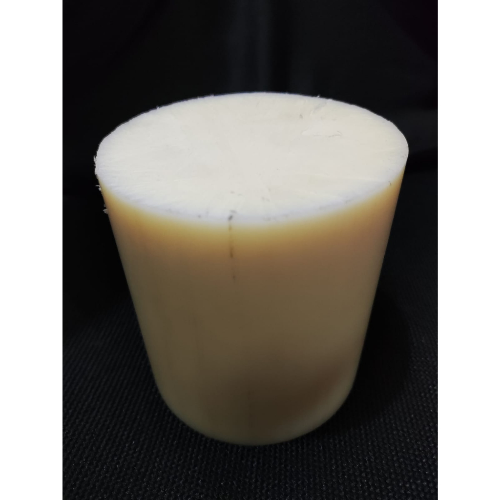 cast nylon / hard nylon warna gading batangan rod diameter 50mm x 100cm