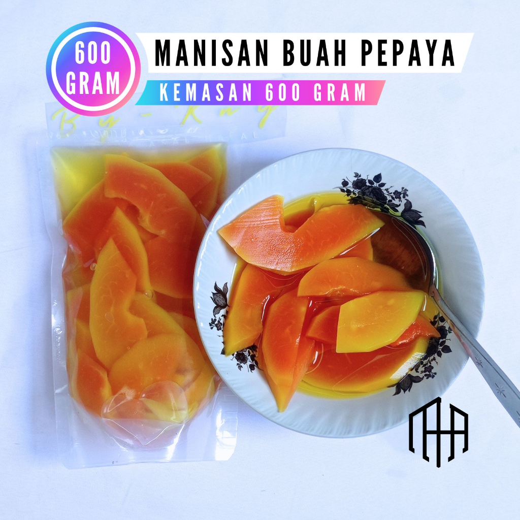 

BY KNY 600g Manisan buah pepaya asinan pepaya rujak pepaya california pepaya pedas