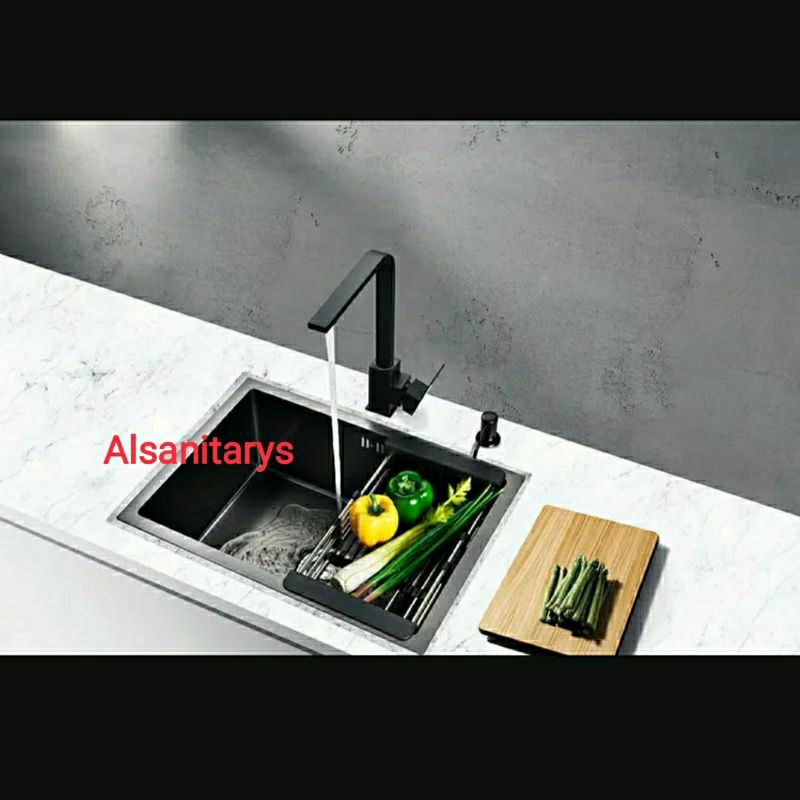 Kitchen Sink  Black inobe goldenhand eixo global / Bak cuci piring Hitam / kitchen sink