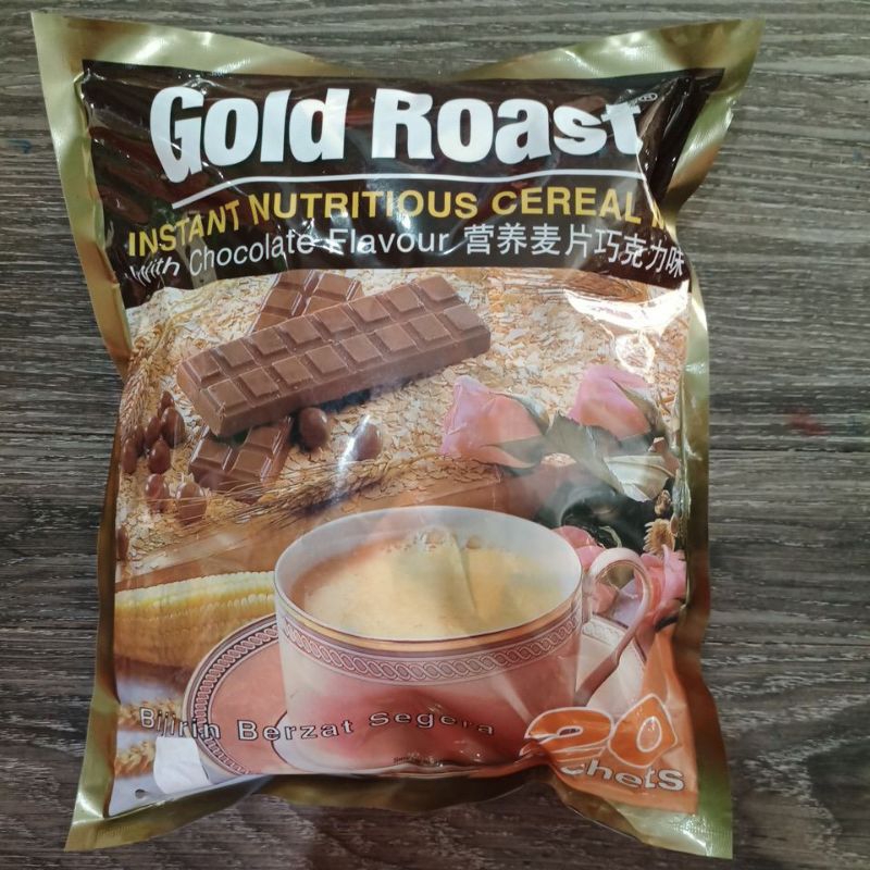 

Gold Roast Sereal Instan Singapore 20 sachet coklat dan vanila / Minuman serbuk cereal segera tinggal diseduh impor