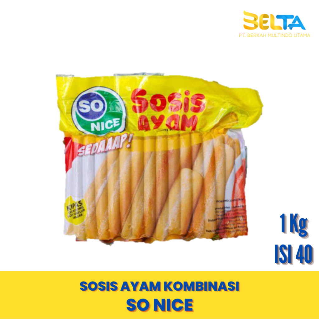 So Nice Sosis Ayam Isi 40 1Kg So Nice By So Good Distributor Frozen Food Bogor